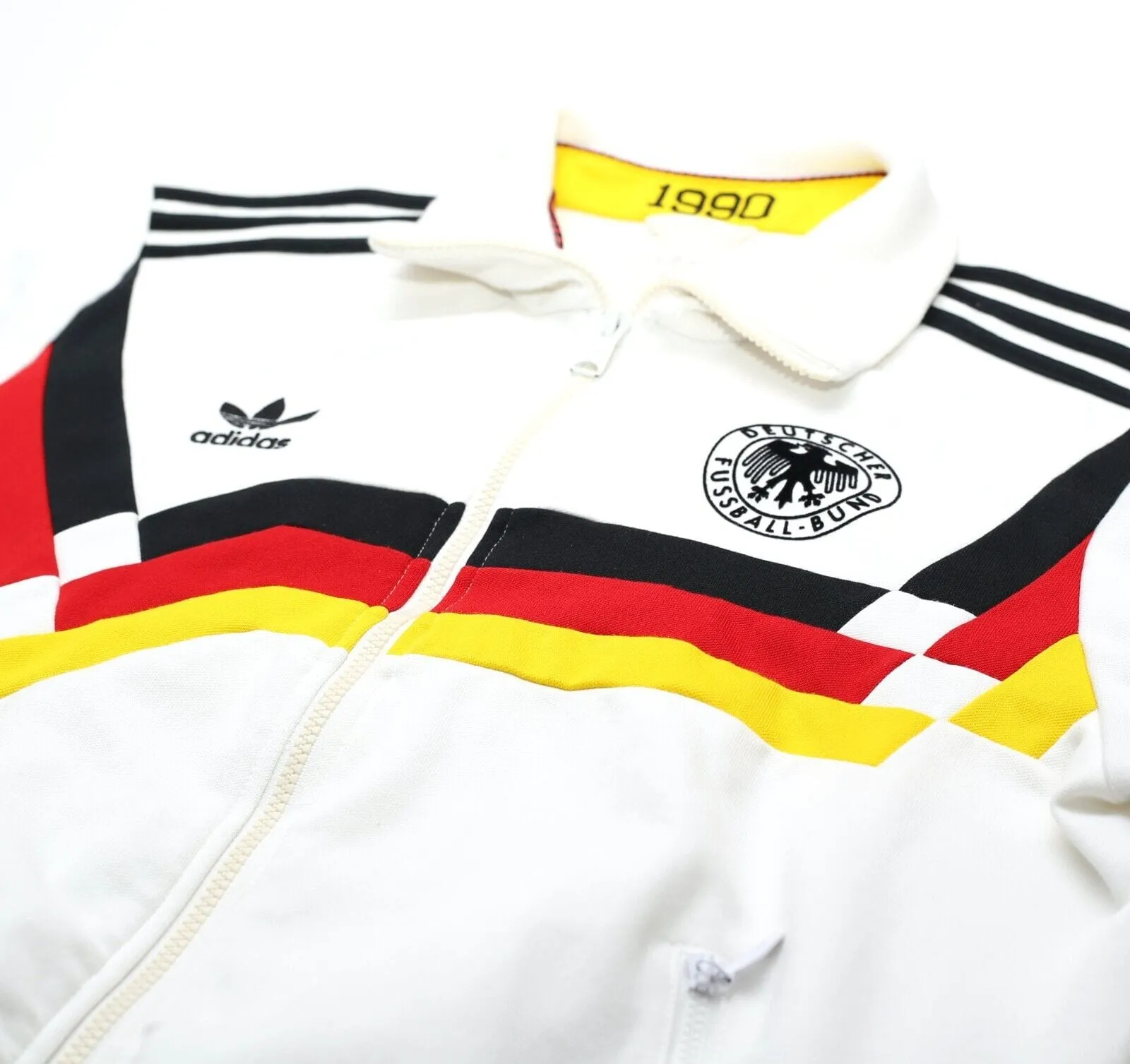 1990 Germany Retro adidas Originals Football Track Top Jacket (M)  Italia 90