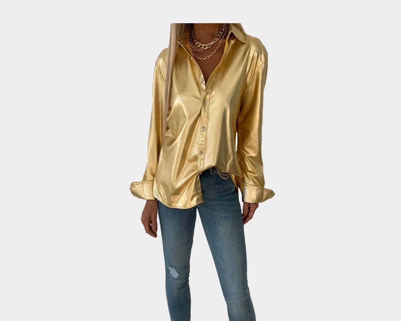 3 Gold Rush Long Sleeve Shirt - The Milan
