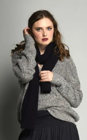 3046 - Softly Scarf - Dark Ink ; LAST ONE