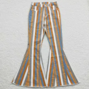 Adult Brown Stripe Denim pants P0153