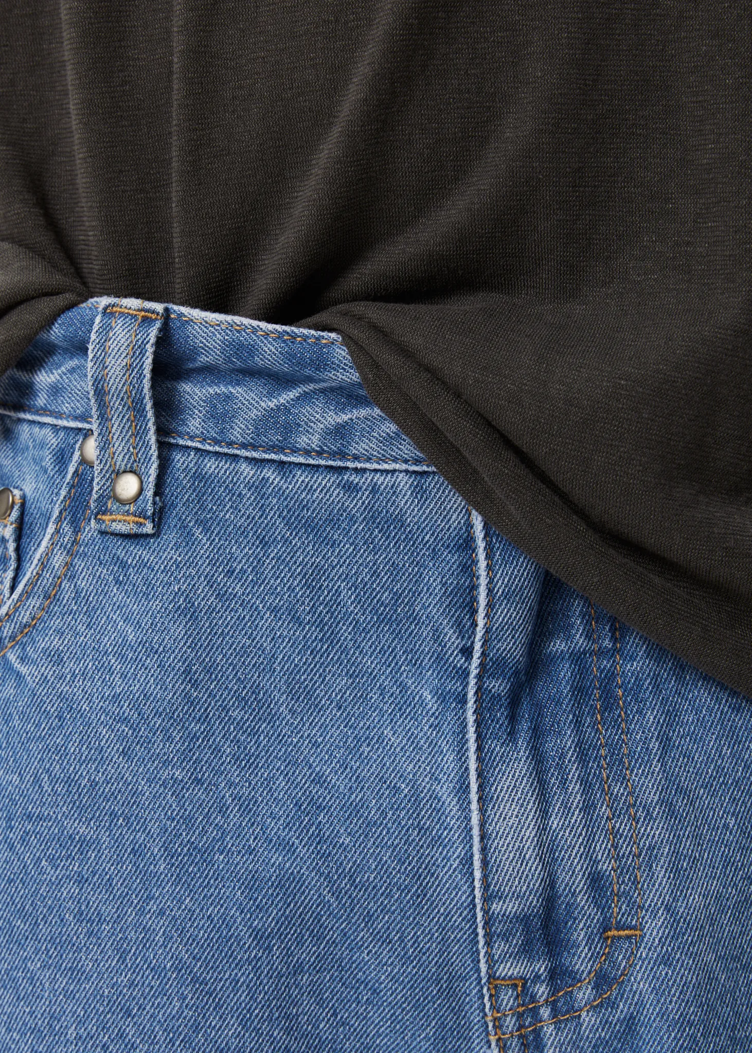 AFENDS Mens Pablo - Denim Baggy Fit Jean - Worn Blue
