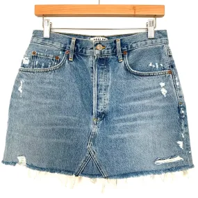 Agolde Distressed Denim Jean Skirt- Size 28