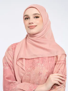 AIRY VOILE SCARF PLAIN PEACH