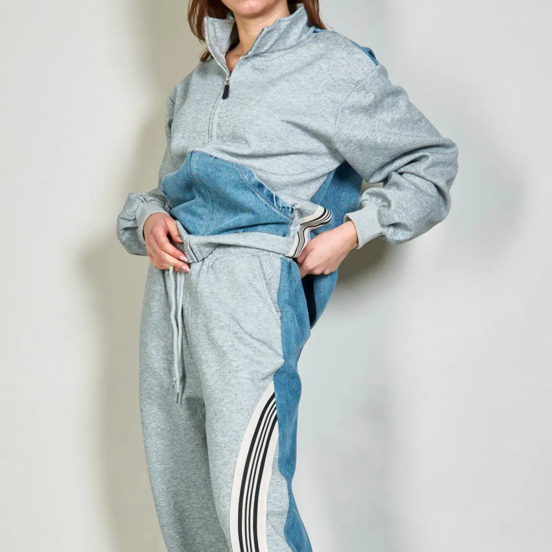 Athletic jacket and track pants set wholesale
