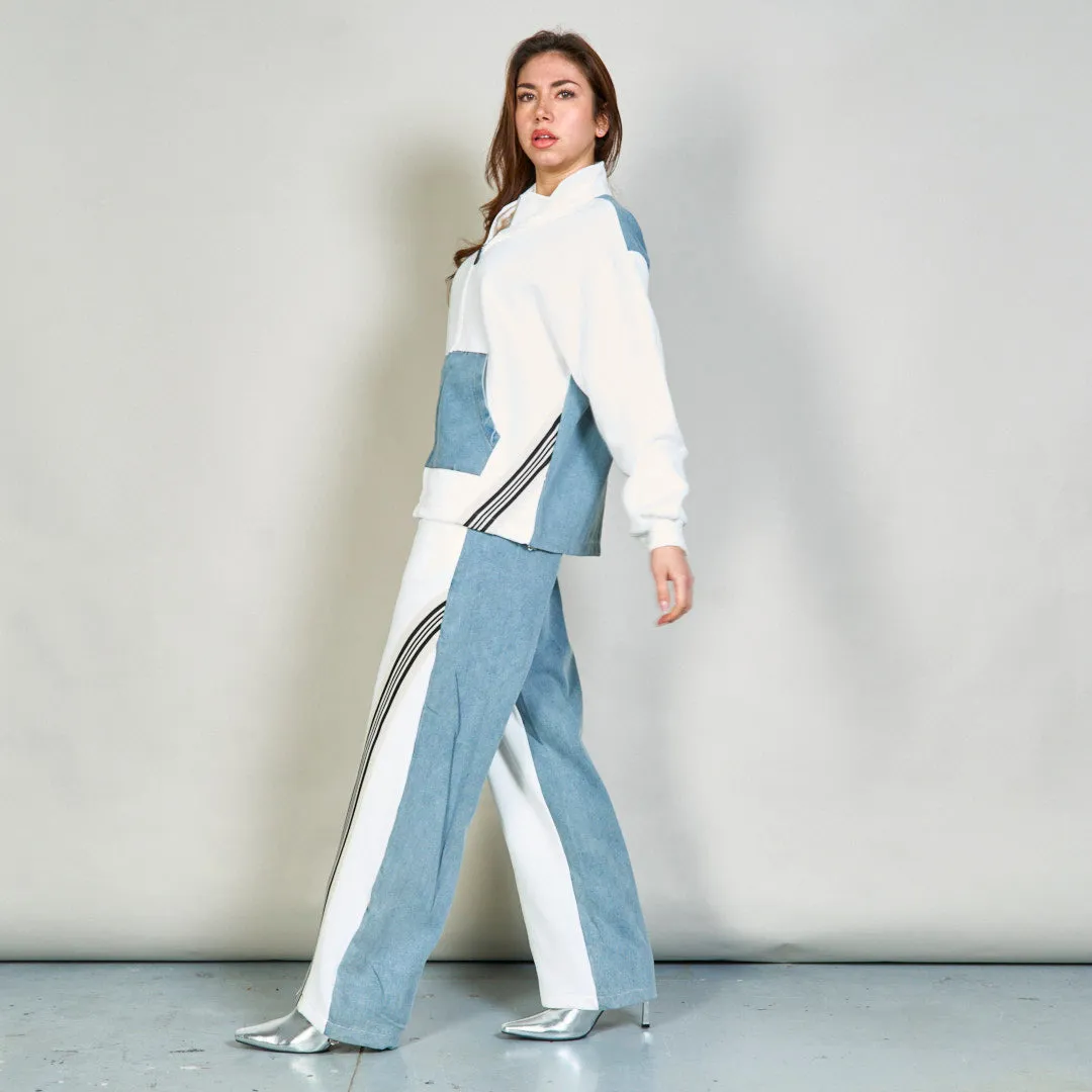 Athletic jacket and track pants set wholesale