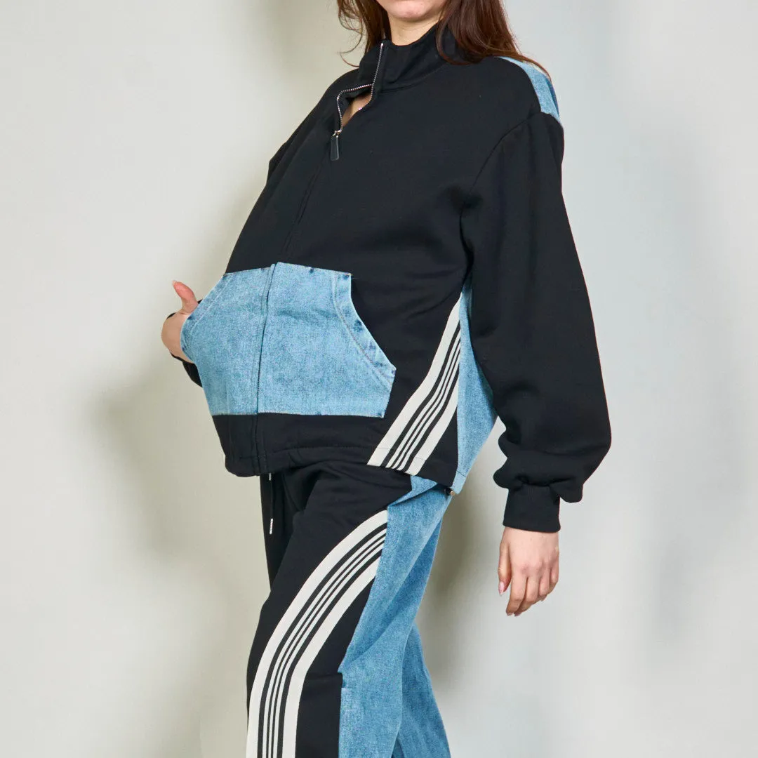 Athletic jacket and track pants set wholesale