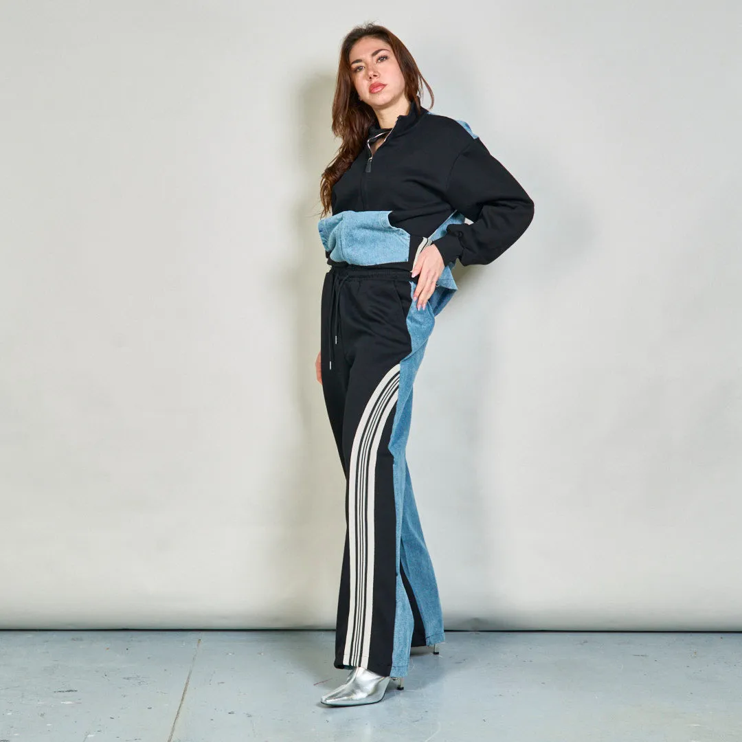 Athletic jacket and track pants set wholesale