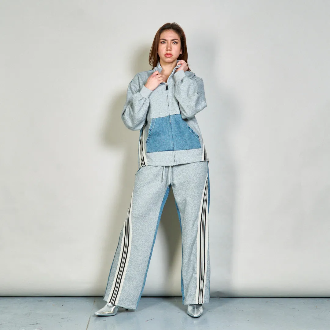 Athletic jacket and track pants set wholesale