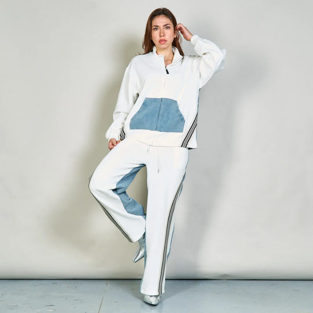 Athletic jacket and track pants set wholesale