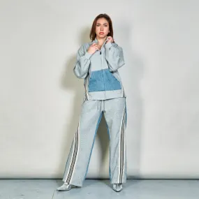 Athletic jacket and track pants set wholesale