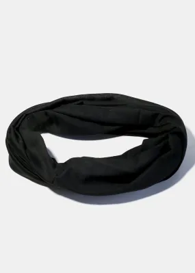 Black Multi-Use Face Covering Scarf