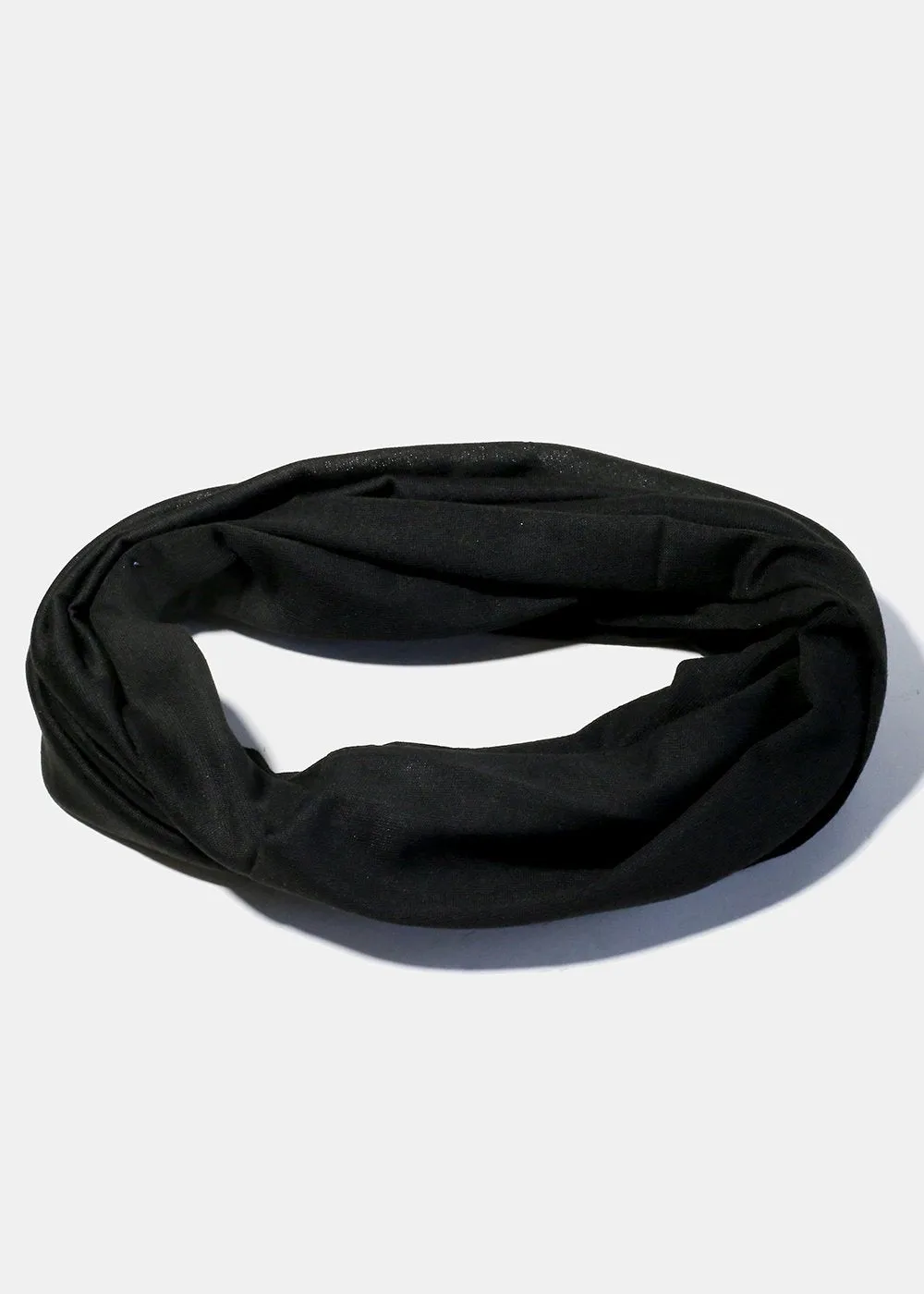 Black Multi-Use Face Covering Scarf