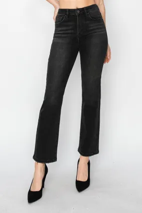 Black Straight Crop