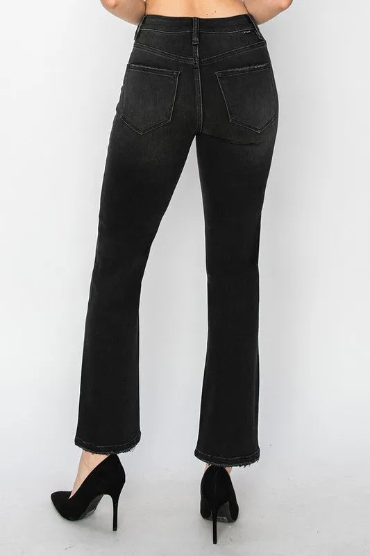 Black Straight Crop