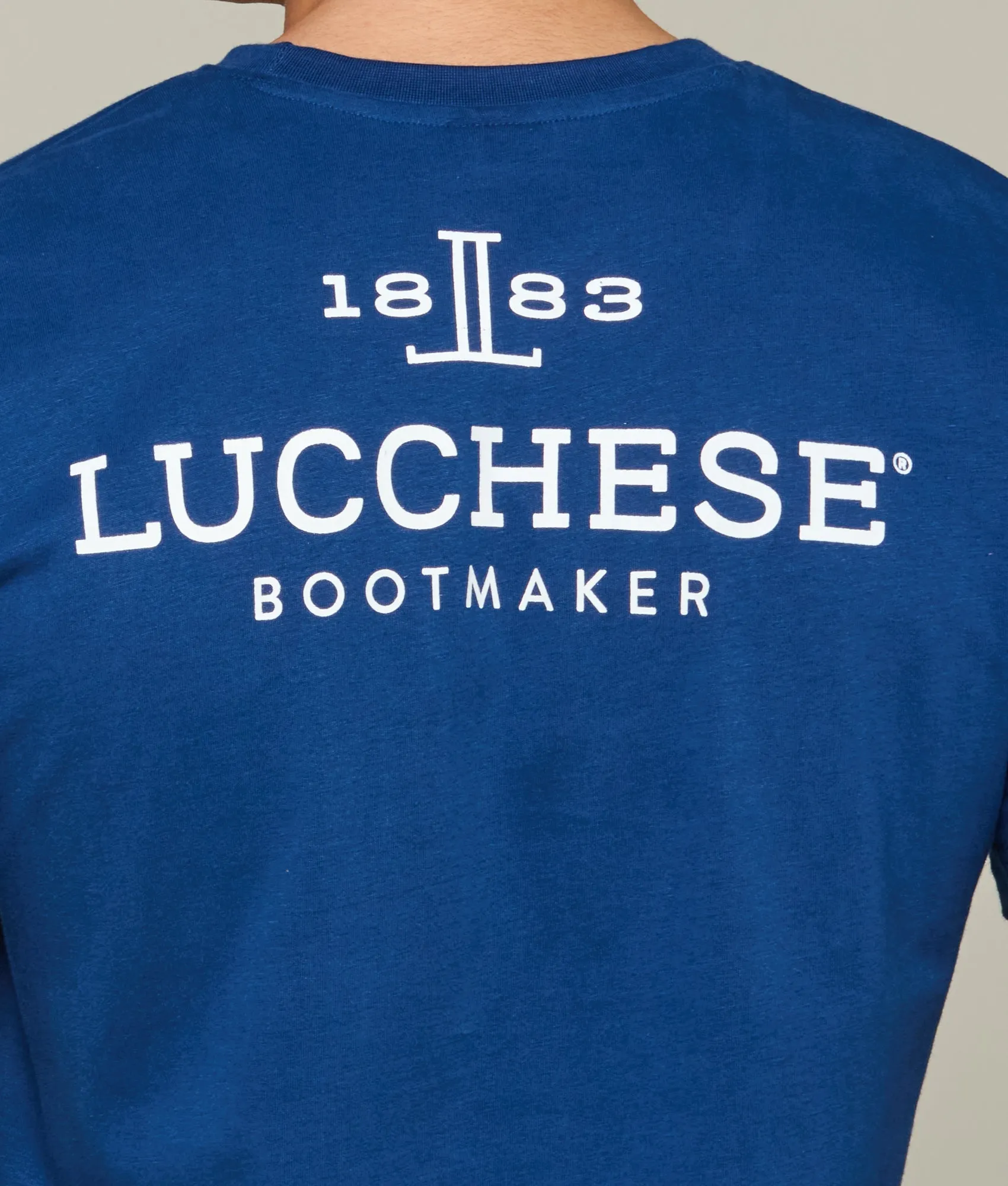 Bootmaker Tee :: Lucchese Navy