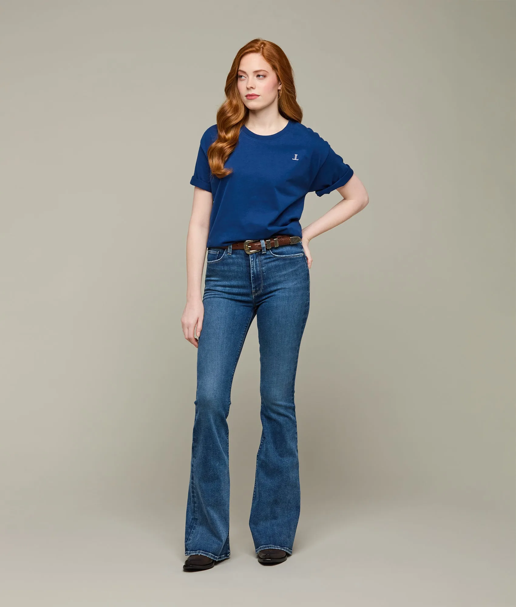 Bootmaker Tee :: Lucchese Navy