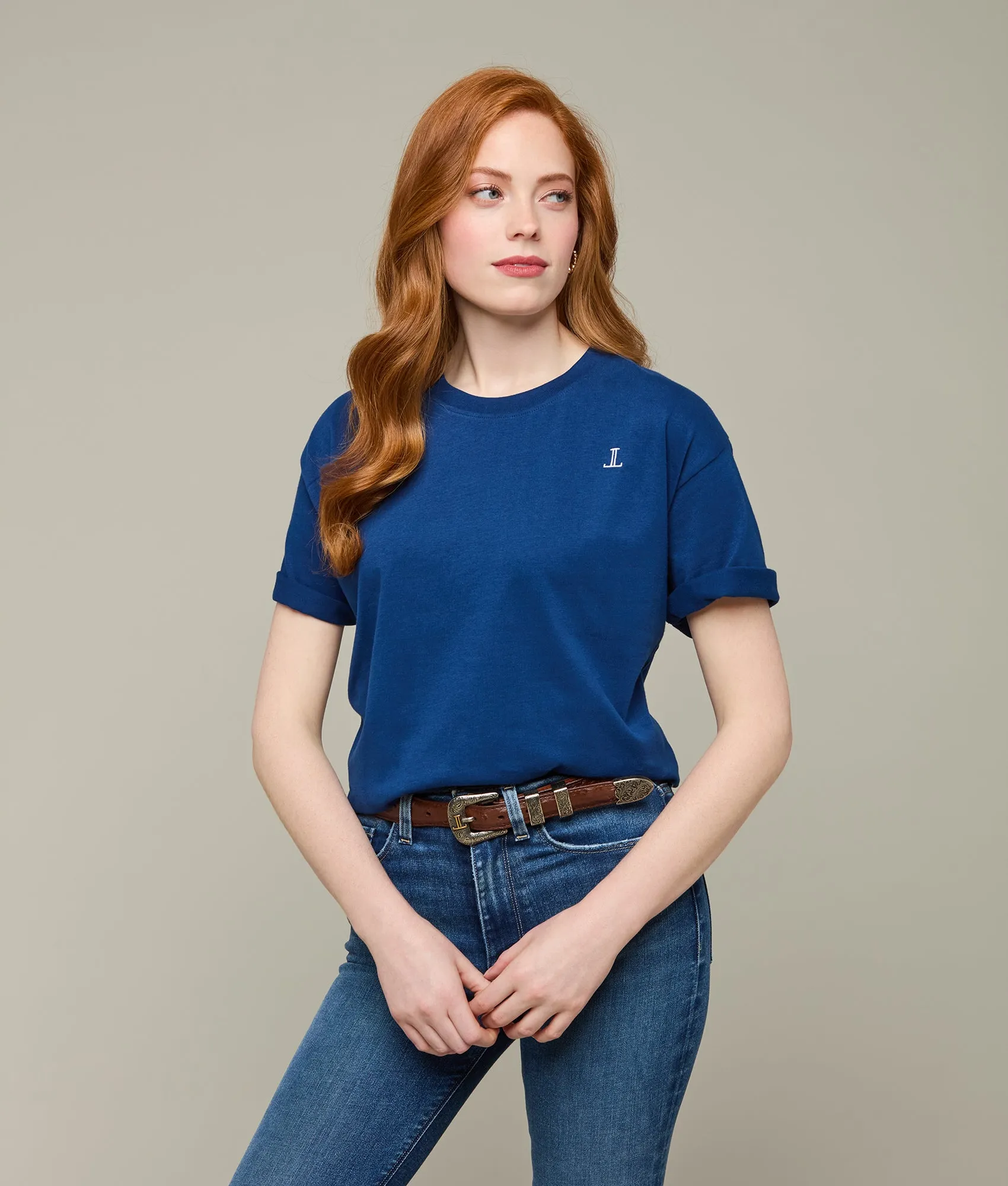 Bootmaker Tee :: Lucchese Navy