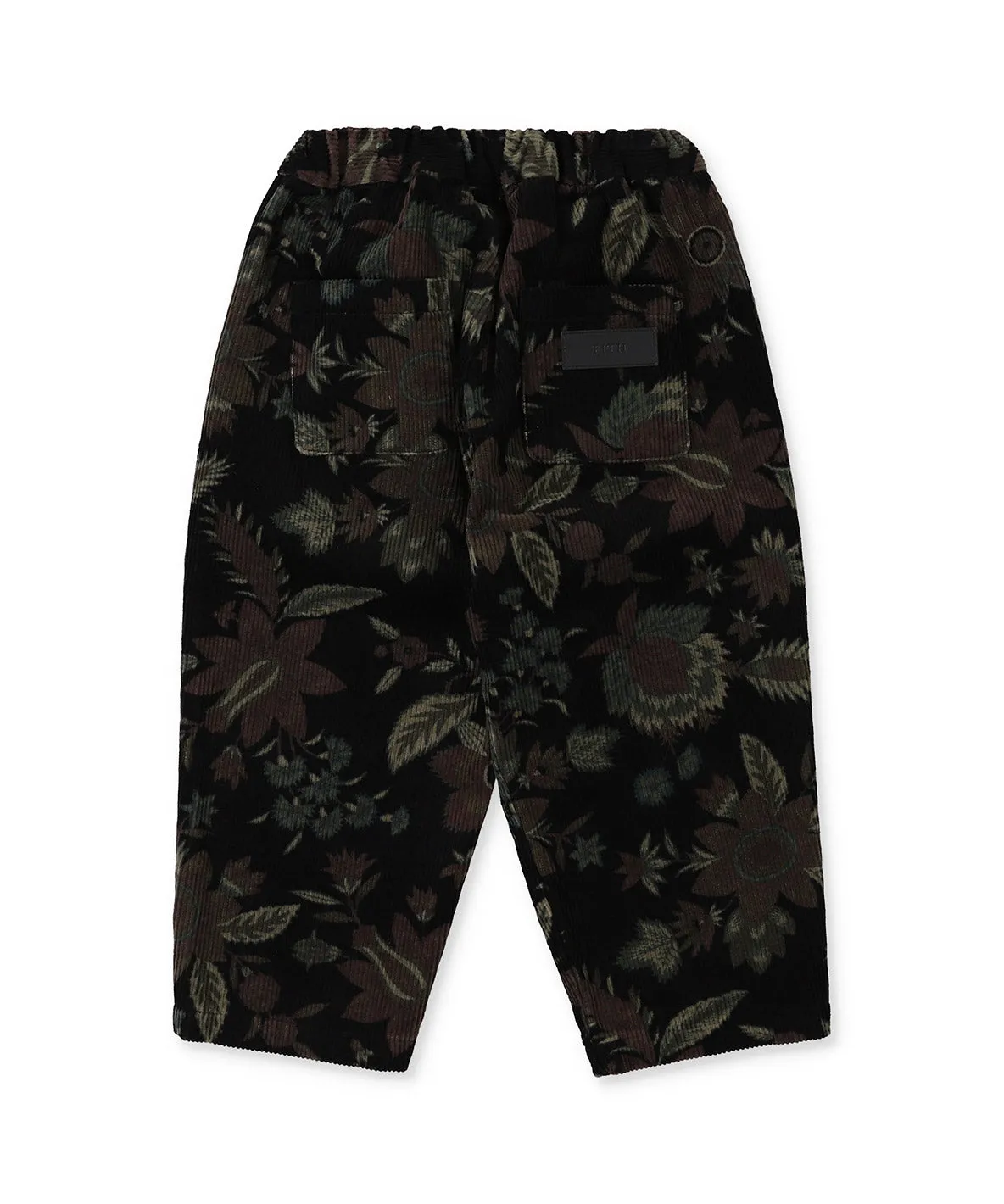 Botanical Print Corduroy Pants