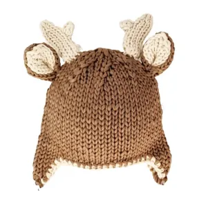 Buck Deer Beanie Knit Baby Hat