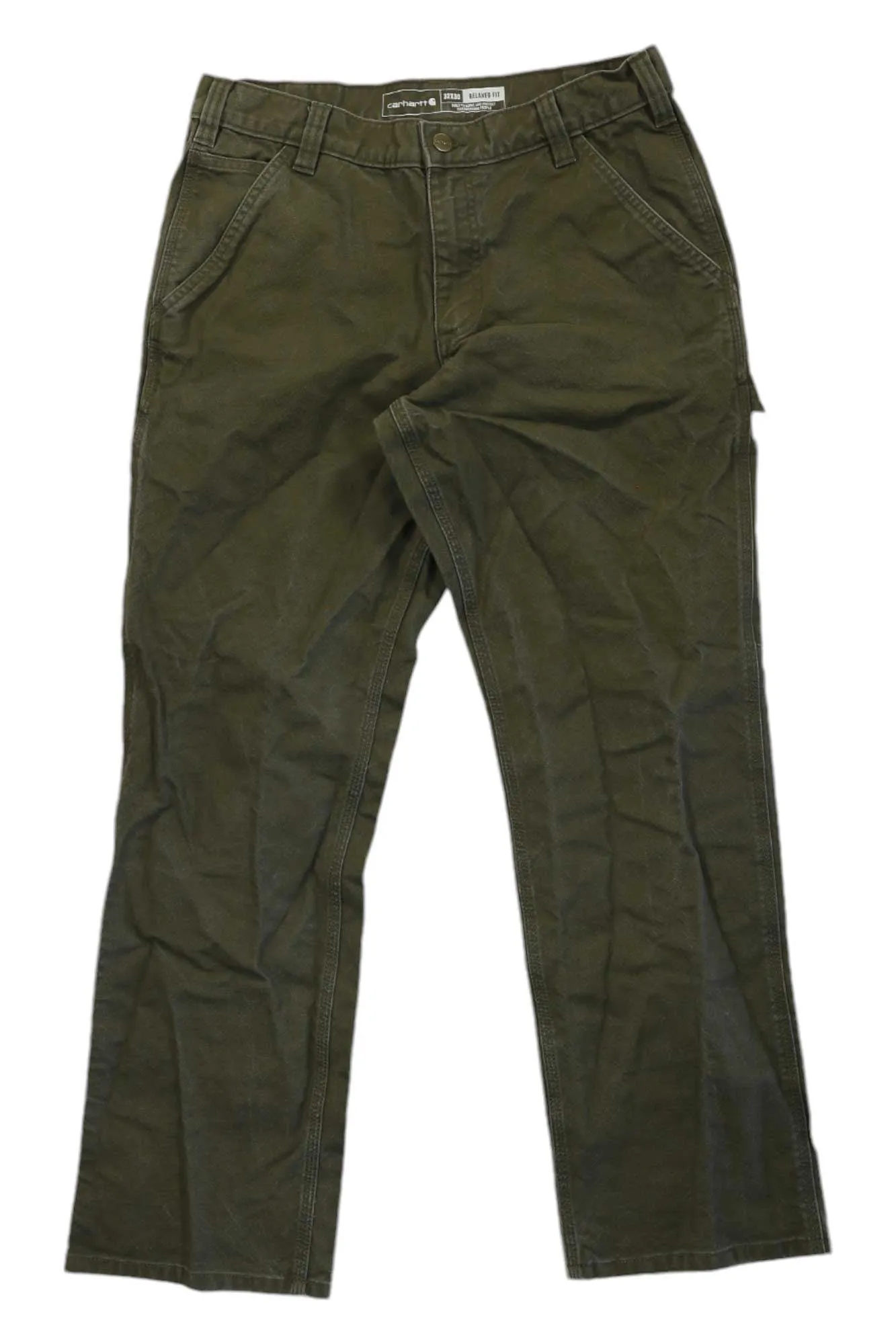 Carhartt Men's Rugged Flex Relaxed Fit Duck Dungaree