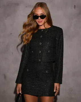 Champagne Moments Metallic Tweed Jacket