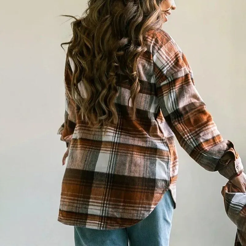 Cowgirl Plaid Print Shirt