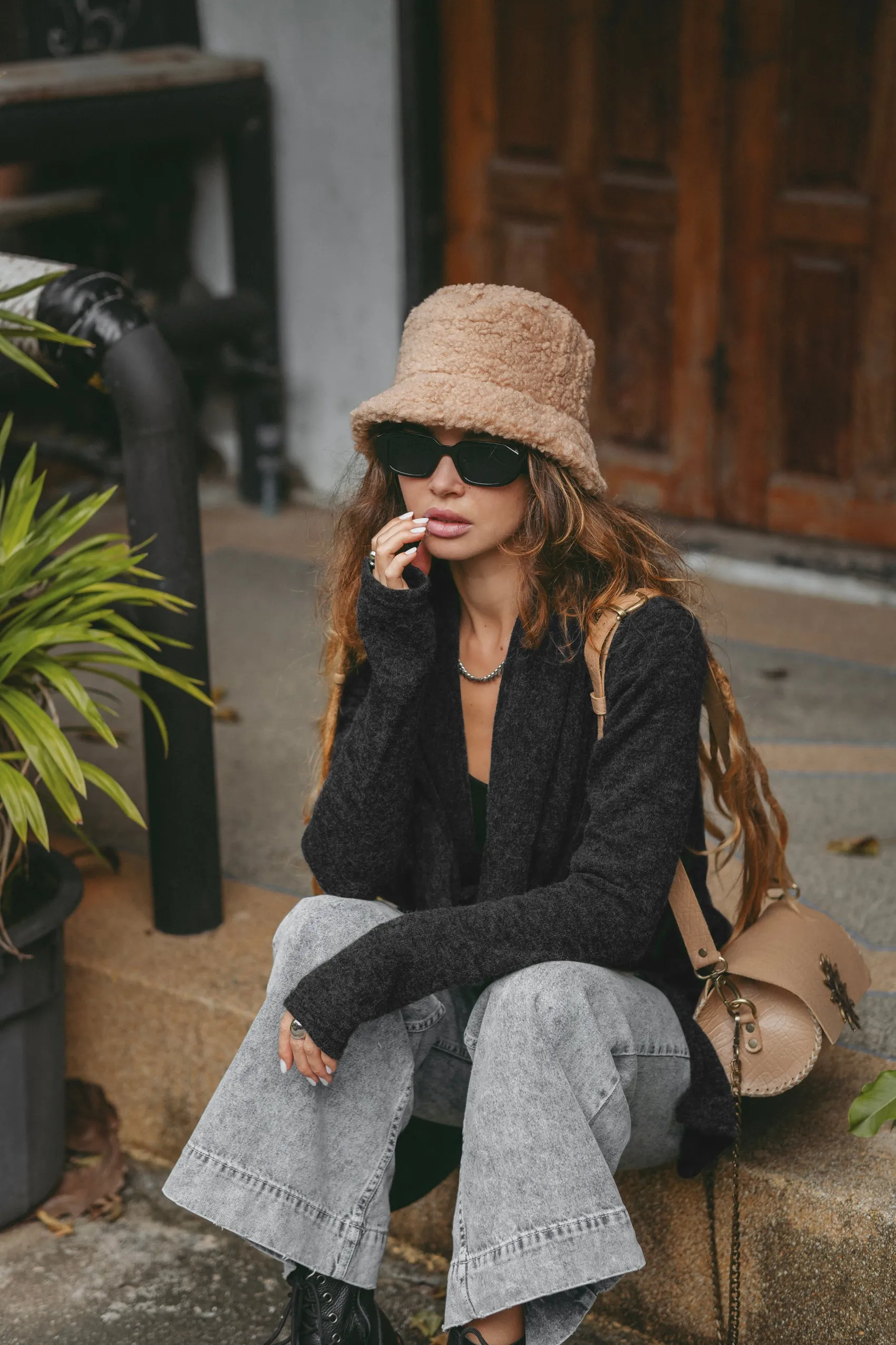 Cowl Neck Sweater Achara Black