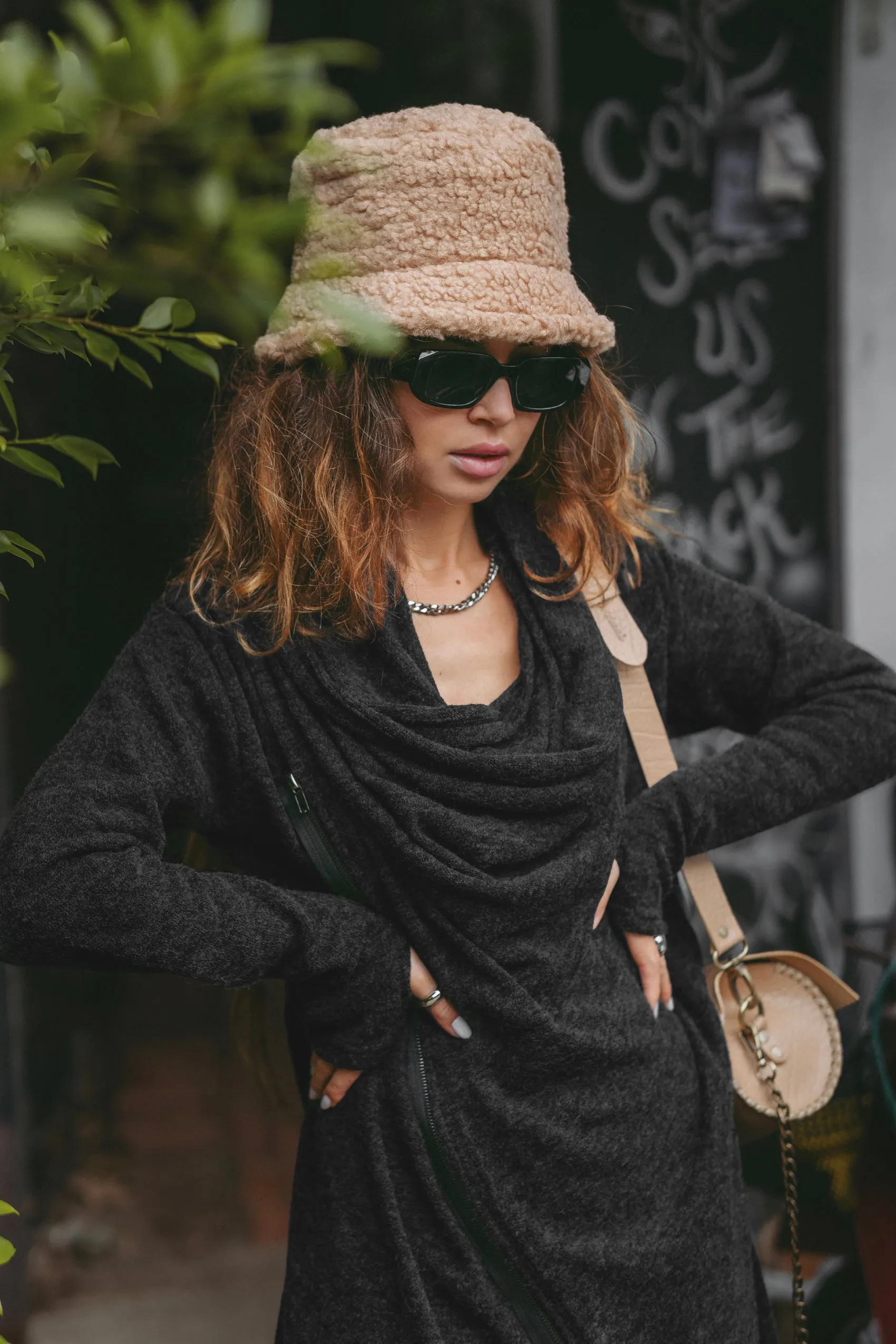 Cowl Neck Sweater Achara Black