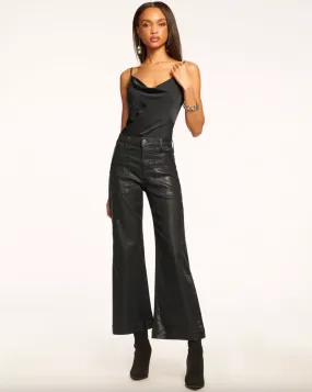 Cropped Metallic Clifford Jean - Black Metallic