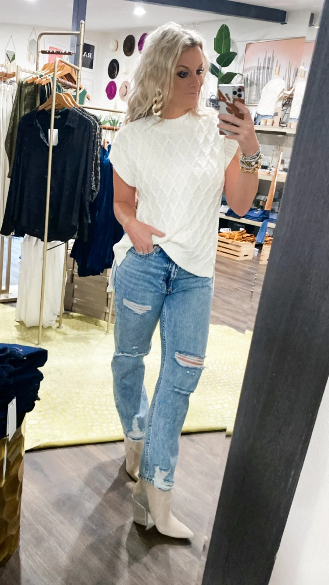 Dear John 'Jodi' Super High Rise Straight Jeans in Lake City
