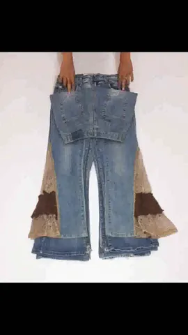 Denim Dream Ensemble: Vintage Flared Jeans: (S-138)💥💫⭐