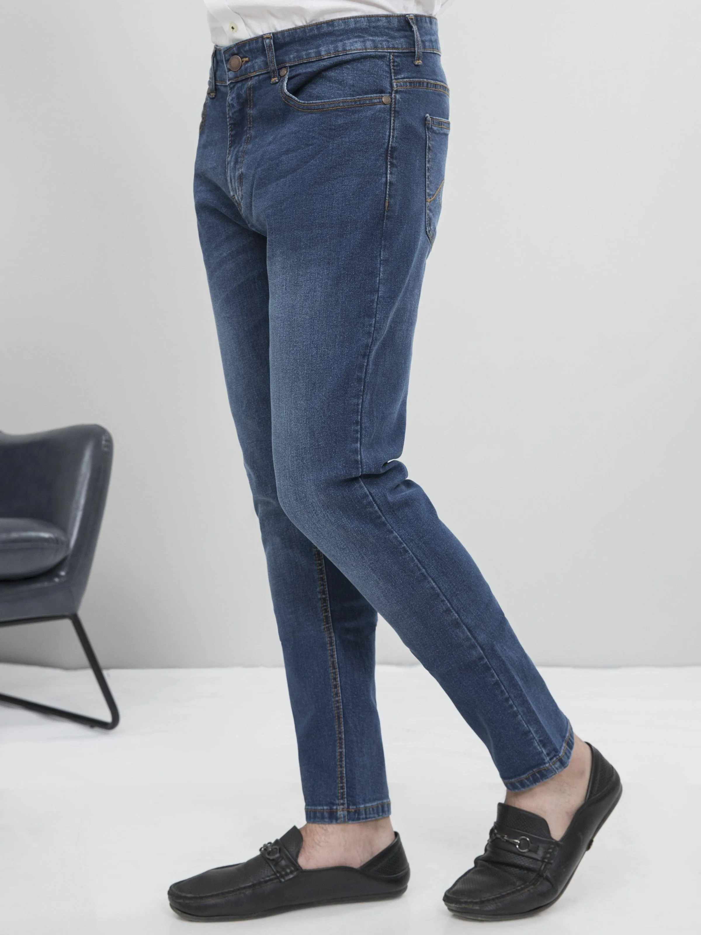 DENIM SLIM FIT JEANS LIGHT BLUE