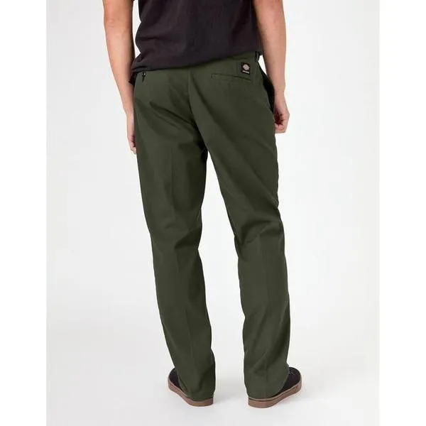Dickies Skateboarding Pants Flex Slim Fit Straight Leg Olive Green