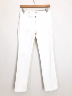 DL1961 White Mara Straight Ankle- Size 27 (Inseam 27”)