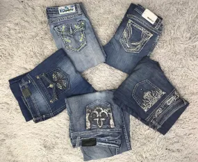 Elegant Back pockets flare jeans