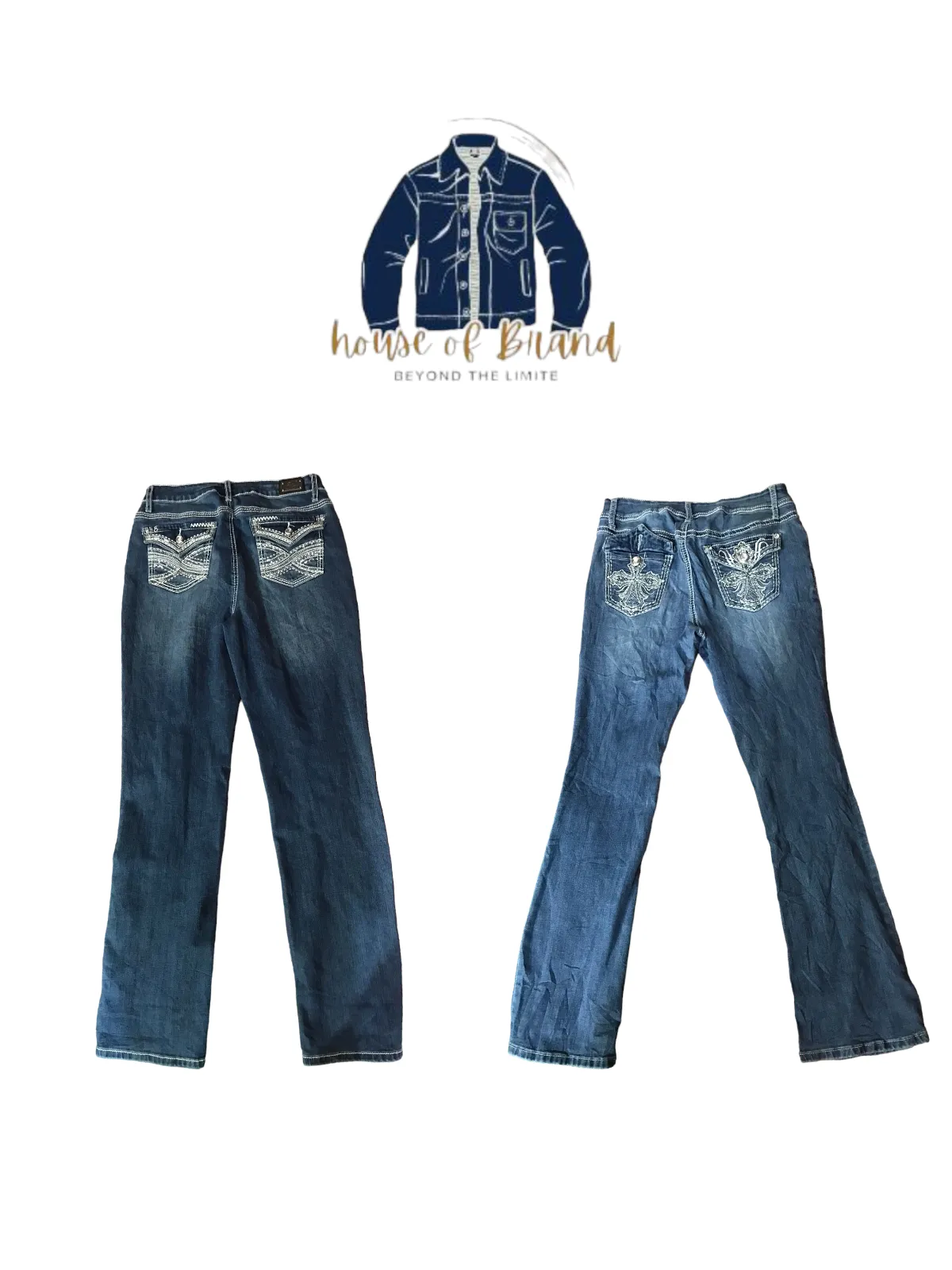 Elegant style of flare jeans