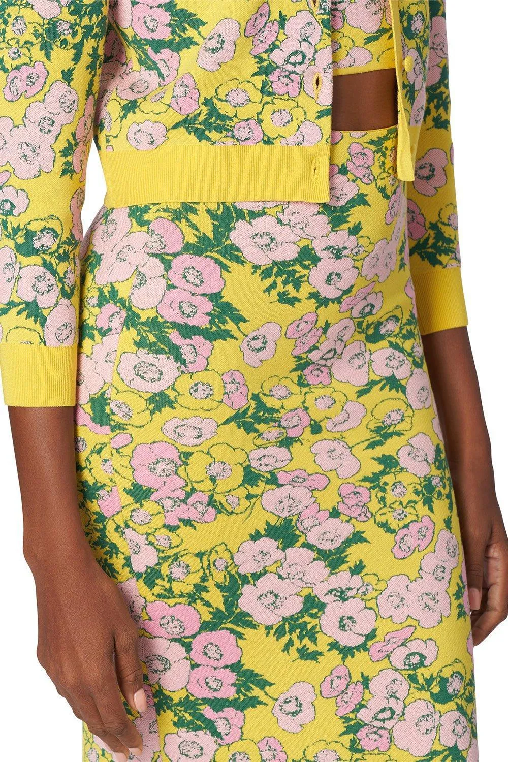 Fitted Midi Pencil Skirt