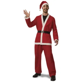 Flannel Santa Costume for Adults