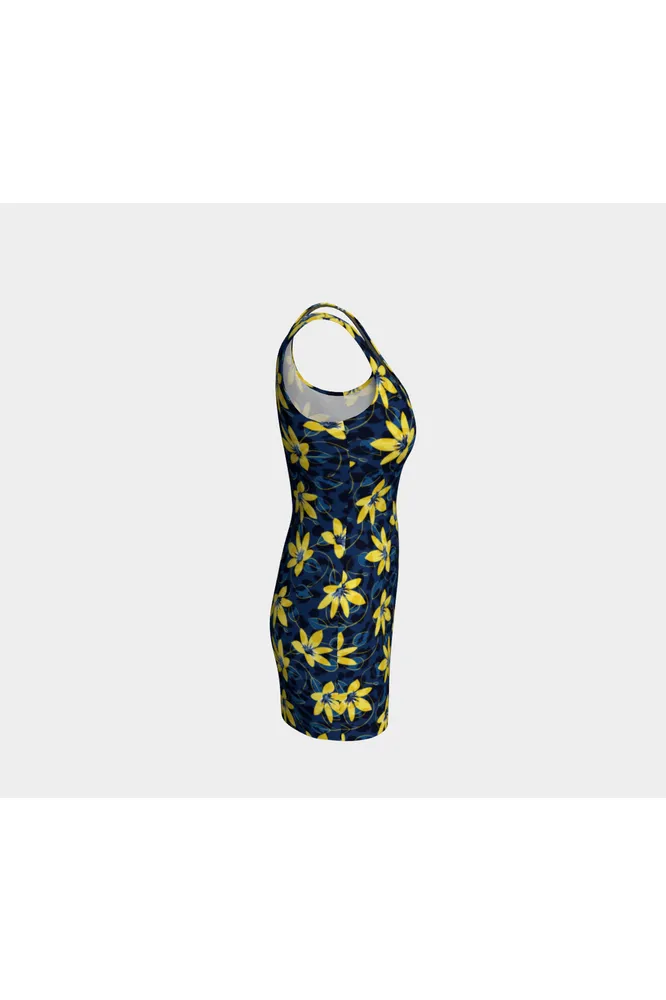 Floral Leopard Bodycon Dress