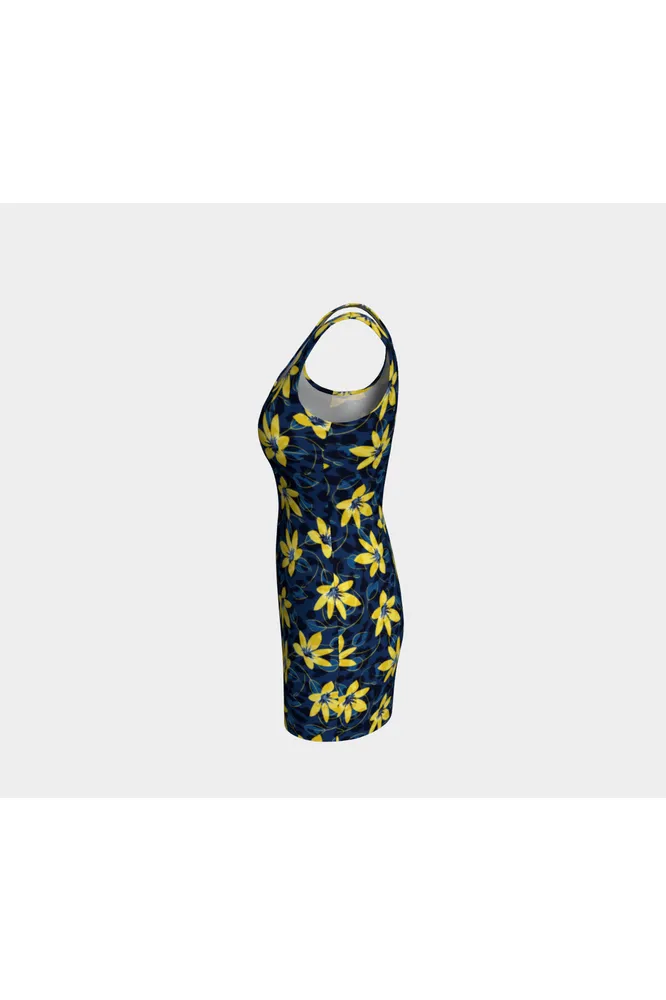 Floral Leopard Bodycon Dress