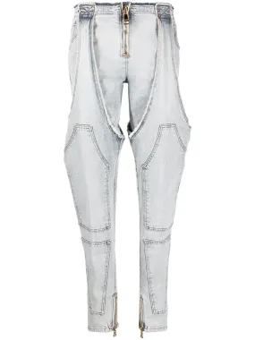 Garter Cut Vintage Blue Jeans