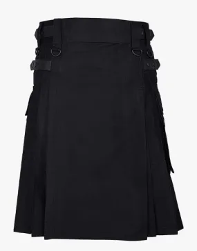GAULTIER BLACK UTILITY KILT LAUTREAMONT
