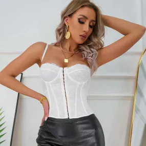 Glow Chic’s Fishbone Steel Ring Chest-Wrap Top