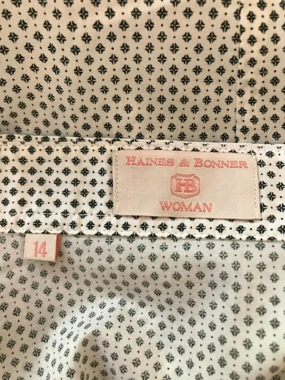 Haines & Bonner White Cotton Shirt UK 14 US 10 EU 42