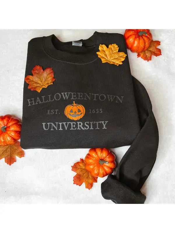 Halloweentown University Crewneck - Black