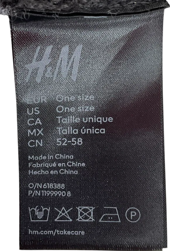 H&M Grey Cashmere Balaclava One Size
