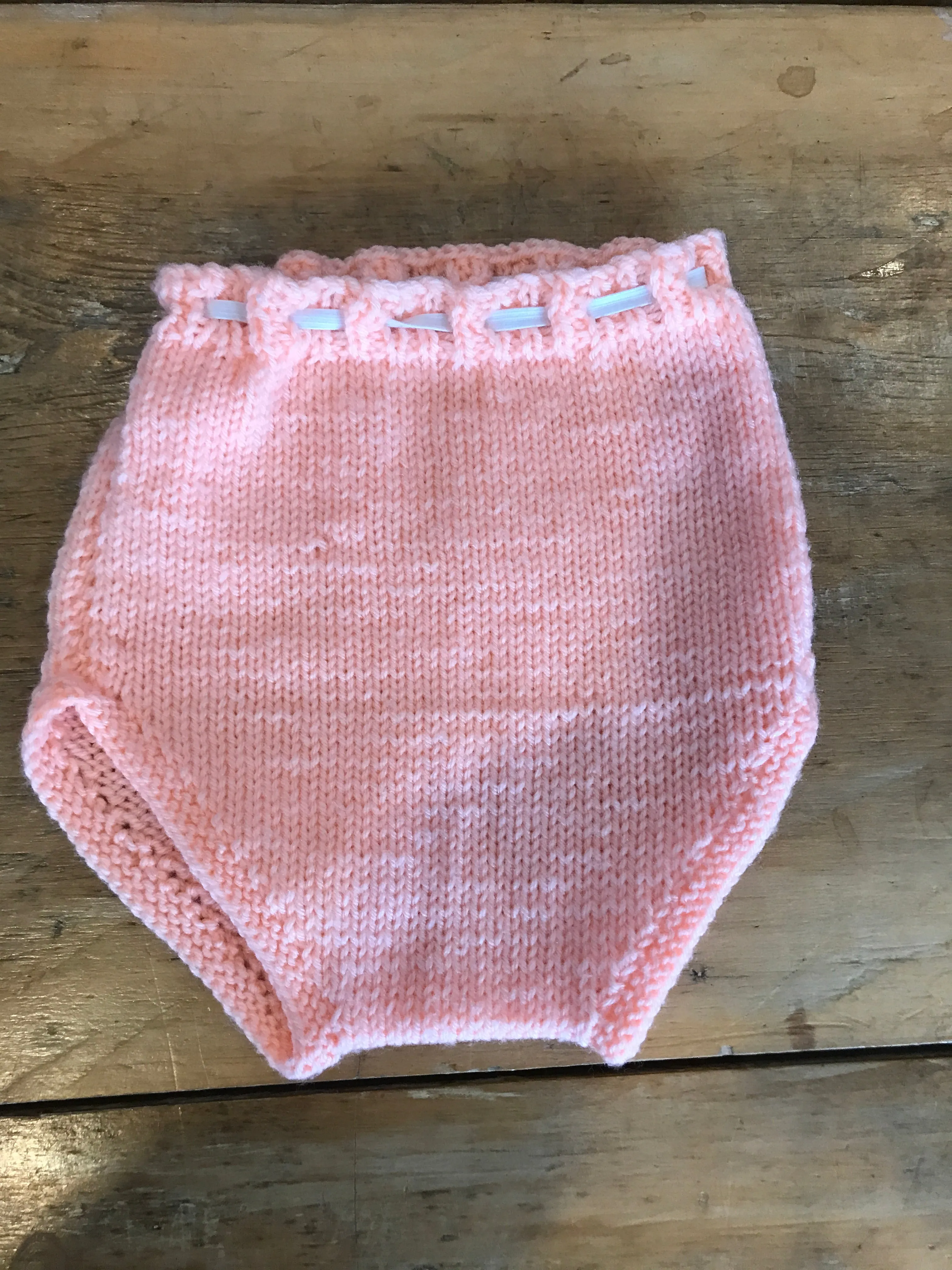 Handmade Knit 3 piece Peach Sweater Set
