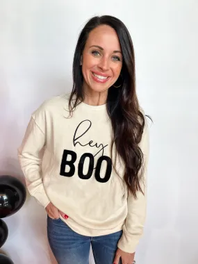 Hey Boo Sweatshirt - Cream