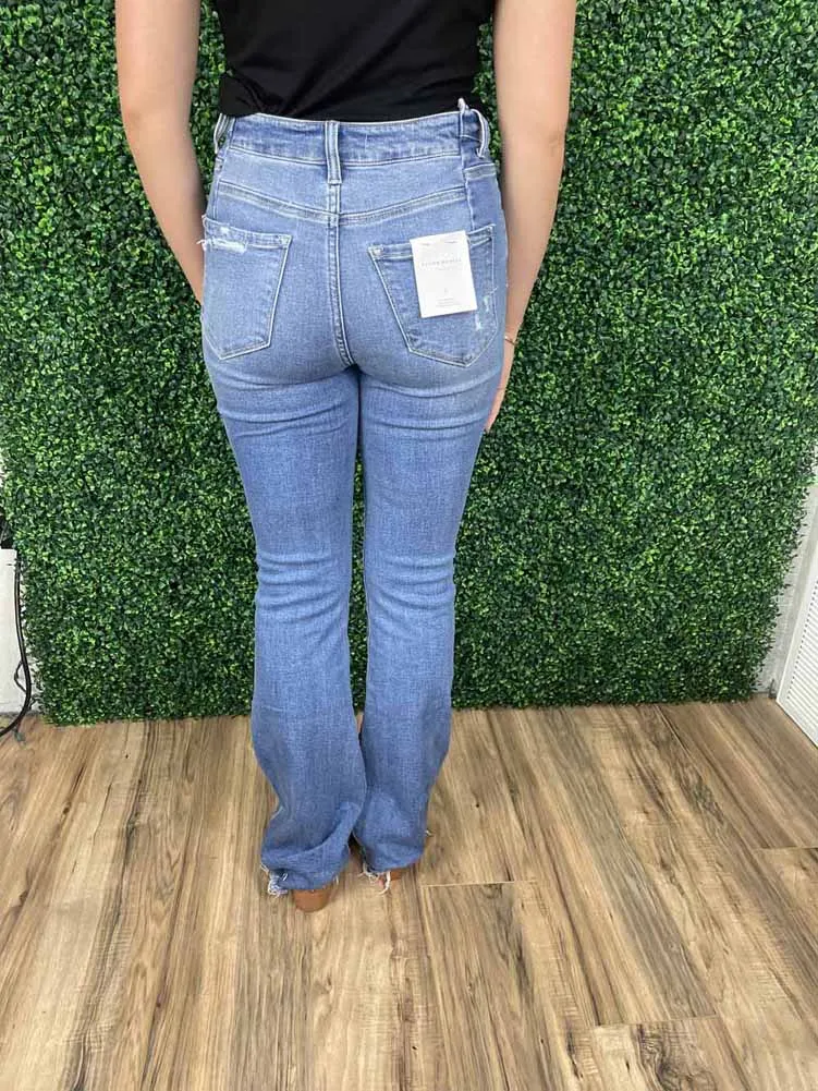 High Rise Flare with Front Yoke Details by Flying Monkey