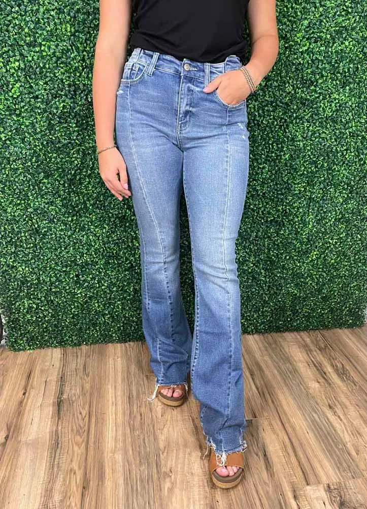 High Rise Flare with Front Yoke Details by Flying Monkey